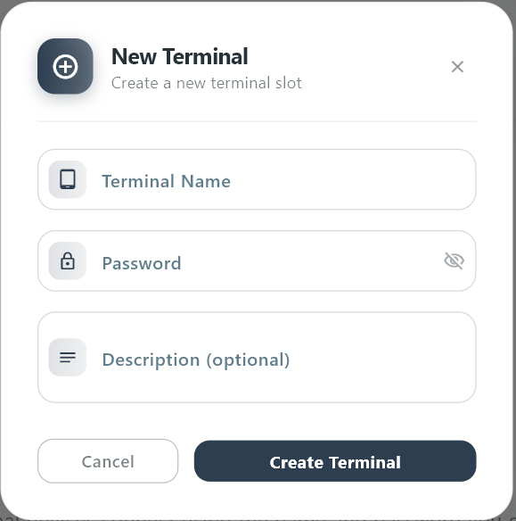 Add a new terminal