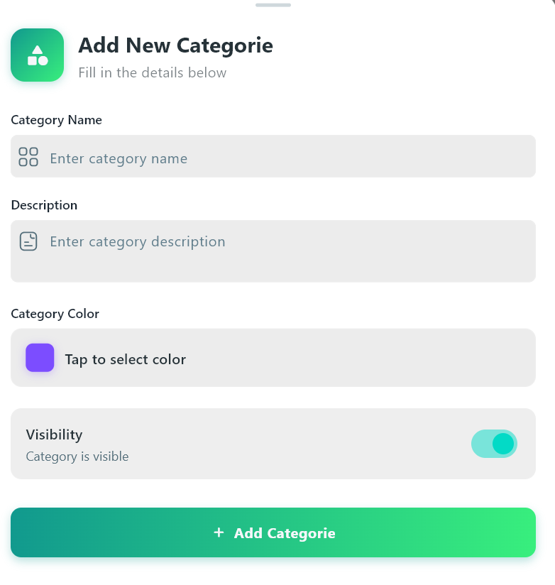 Add Category