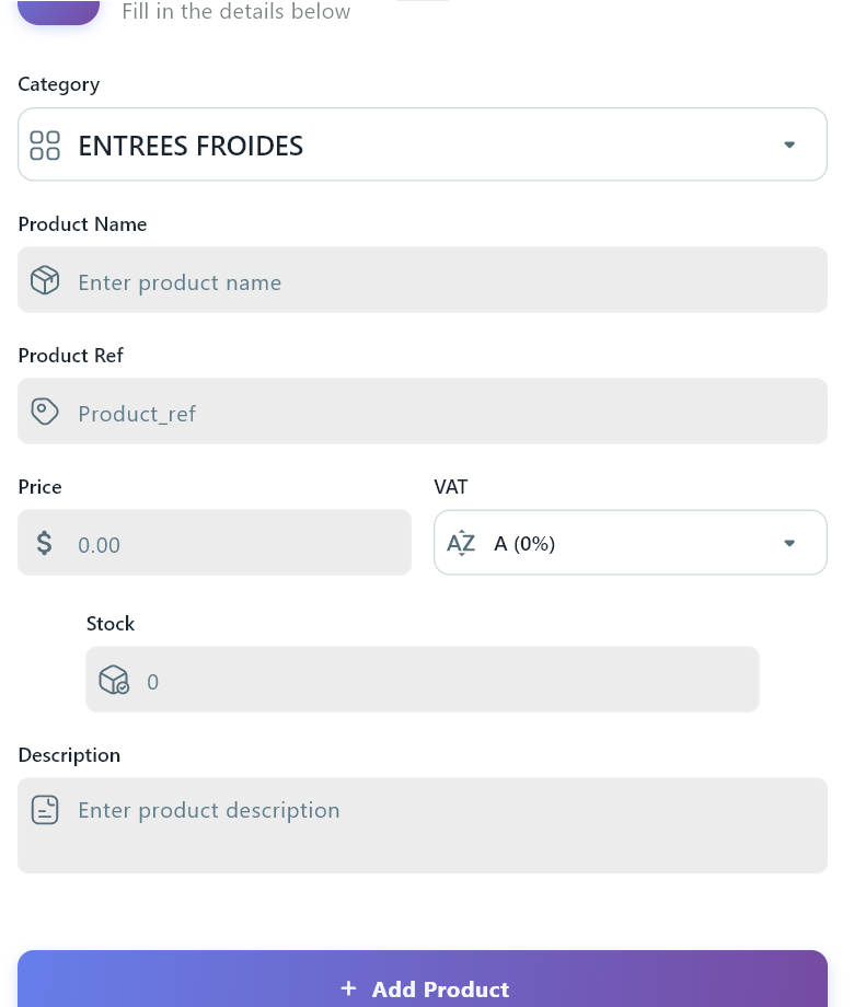 Add Product