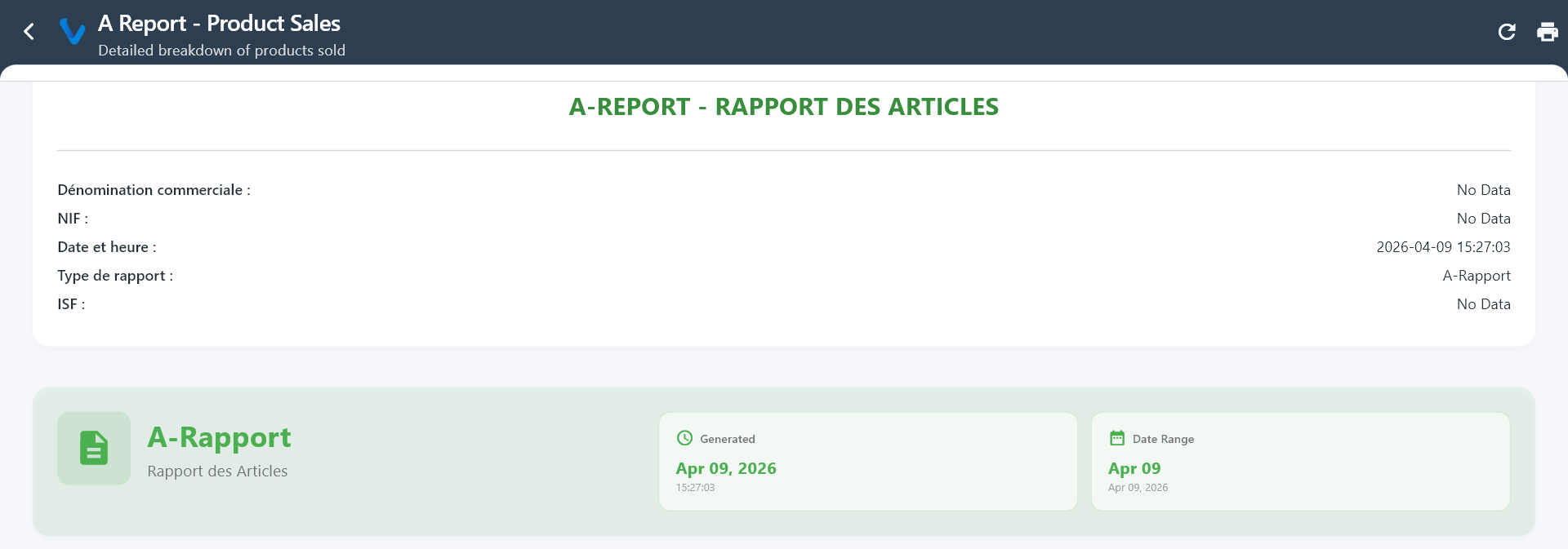 A Report